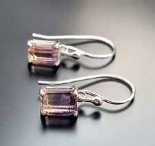 925 Sterling Silber Ohrringe Ametrin Edelstein Echtschmuck