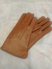 Herren Lederhandschuhe  nuss Gr. 8 1/2 mit Wollstrickfutter
