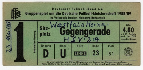 Ticket endrunde hamburger - ticket, dm-endrunde