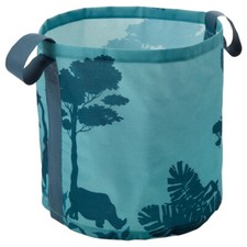 Ikea URSKOG Aufbewahrungskorb Spielzeug Korb Wäschekorb Box Beutel Bäume/türkis