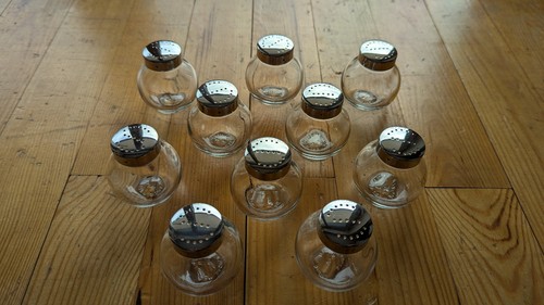 10x salzstreuer aus glas - salzstreuer,