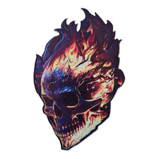 Totenkopf Aufkleber Skelett