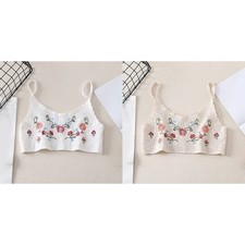 Damen Ethno Boho Stil bestickt Weste rückenfrei ausgehöhlt ärmellos