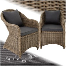 Gartenstuhl polyrattan 2er set - polyrattan,