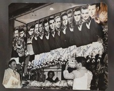 Stade Reims 9 Autogramme Auf Pressefoto,autograph,DFB,60er Jahre, Frankreich