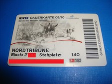 2009 ticket dauerkarte - ticket, hsv