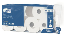 TORK T4 Premium 110316 Toilettenpapier - 3-lagig - 8 Rollen á 250 Blatt - Weiß