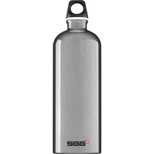 SIGG Trinkflasche aus Aluminium 1L Traveller Silber auslaufsicher leicht robust