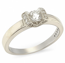 18K 750 Weißgold Solitär