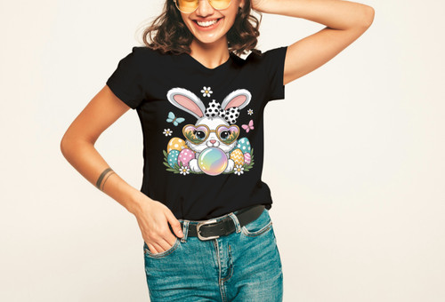 Damen girls shirt happy - damen,