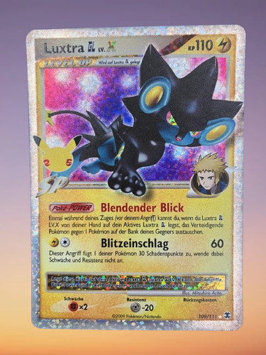 Pokémon karte luxtra - karte, gl