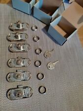 6 Häfele Piccolo-Nova Zylinder Backset Schlösser. Schrankschlösser & Fronten. 2 Schlüssel.