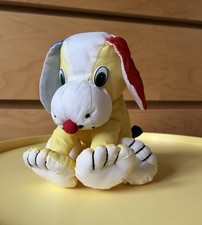 Vintage Knautschi Hund gelb
