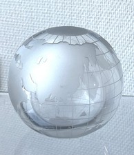 Briefbeschwerer Glas Weltkugel