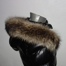 Waschbär Pelz Kapuze Kragen