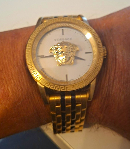Versace herrenuhr weiss gold - weiss,