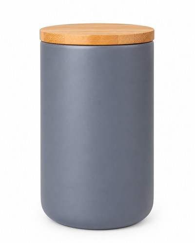Vorratsdose mit holzdeckel - vorratsdose,