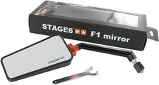 Stage6 F1 Scooter-Rückspiegel Links, Carbon-Look Glanz, Motorsport & Rennstil, A