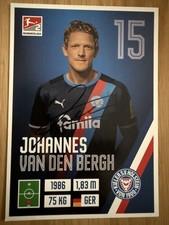 Johannes van den Bergh, signierte Autogrammkarte, Holstein Kiel