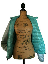 MALVIN Daunenjacke Wendejacke 2 in 1 türkis/hellgrau Gr.38 neu