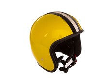ARC Helm "Modell A-611" Retrolook - Gelb mit Streifen