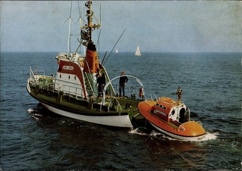 Seenot rettungsboot der - ak,