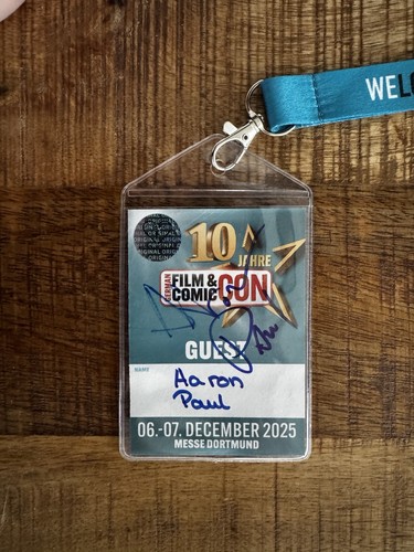 Original autogramm von aaron - autogramm,