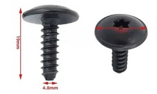 50 x  Original Torx Schrauben Radkasten 4,8 x 16 mm für AUDI VW - N90775001