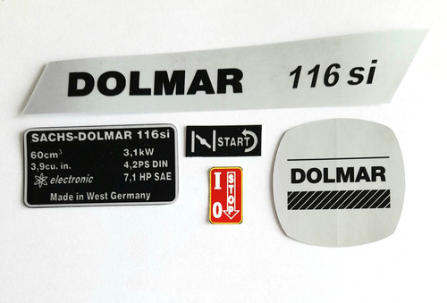 Aufklebersatz für dolmar - aufklebersatz,