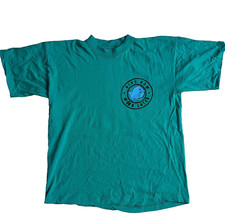 Dive Now Work Later T-Shirt grün M | Vintage Boxy Tauchen Ägypten Back Print