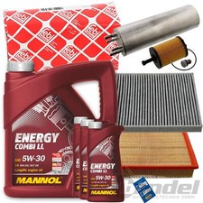 FEBI FILTER INSPEKTIONS SET+ MOTORÖL 5W30 für VW T5 1.9+2.5 TDI BUS MULTIVAN