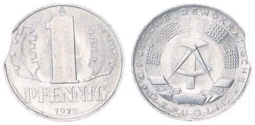 Ddr 1975 fehlprägung - ddr,