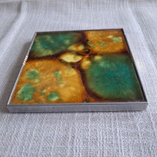 Fliese Untersetzer  Silber