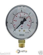 WIKA Vakuum oder Manometer senkrecht  Ø63mm 1/4 Zoll Anschluss verschied. Typen