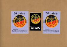 2 AUFKLEBER 50 JAHRE DEUTSCHER BUNDESWEHR VERBAND 1956 - 2006  BUNDESWEHRVERBAND