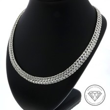 Wert 4.850,- Damen Collier Kette 585 weiss Gold 14k 14 Karat  41,5 cm XXYY