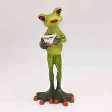Frosch Frau mit Kaffee - Deko