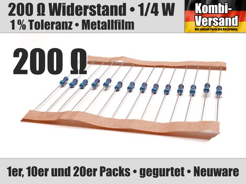 200 ohm ω - 1/10/20,