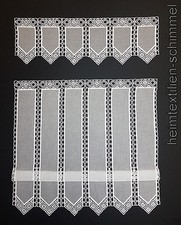  Clip Panneaux Scheibengardine Gardine Scheibenhänger Bistrogardine weiß 2-tlg.