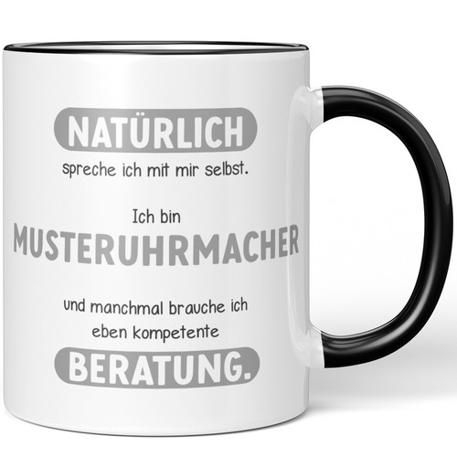Natürlich spreche ich mit - , mir