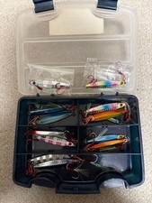 Metal jig set of 10 with case