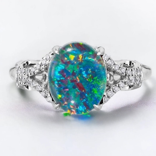 Karat schwarzer feueropal - schwarzer,