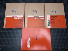Agfa Rapitone P-1, 12,7 x 17,8cm, 5x7", ~90 Blatt, TESTED, Fotopapier, Darkroom