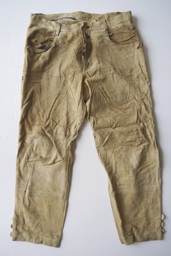 Lange lederhose ziegenvelour - lange,