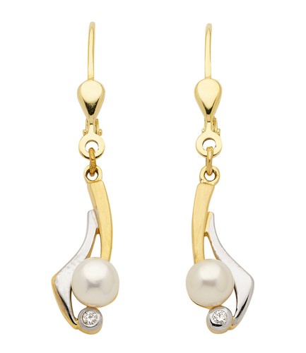 Gold 333 bicolor pendel - gold,