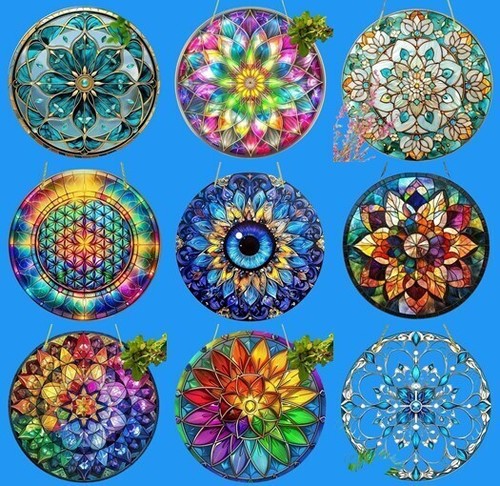 Mandala sonnenfänger acryl - sonnenfänger,