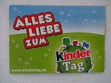 Ferrero Werbeaktion " Postkarte "Kindertag 2017 mit Ausmalbild / Alles Liebe zum