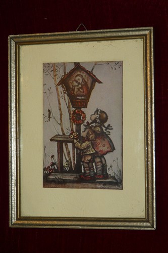 Hummel bild bildstock - hummel, gerahmt