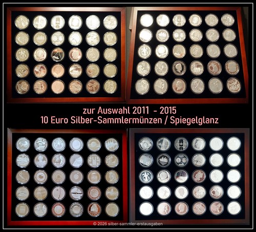 Euro silber sammlermünzen - 10,