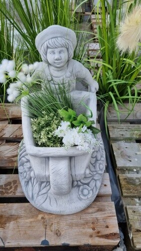 Gartenfigur mädchen mit - gartenfigur,